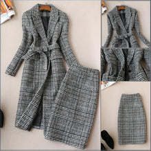 Load image into Gallery viewer, Plaid Winter Coat with Skirt or separate pieces