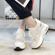 Load image into Gallery viewer, Platform Sneakers with Breathable Mesh
