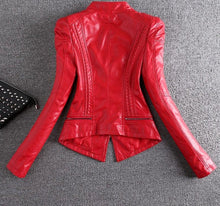 Load image into Gallery viewer, Faux Leather Jacket with Studs