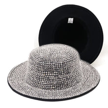 Load image into Gallery viewer, Pink Rhinestone Fedora hat
