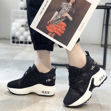 Load image into Gallery viewer, Platform Sneakers with Breathable Mesh
