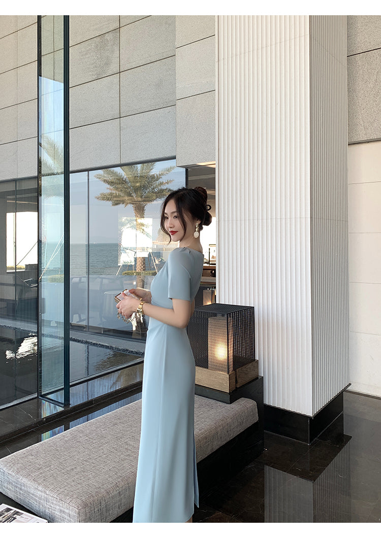 Summer Elegant White Midi Dress  Mod Chic Styles